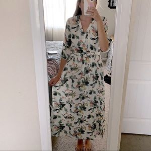 CLEARANCE Designer dress in Palm Print